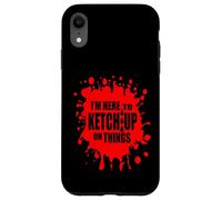 Disfraz de Ketchup de Tomate Rojo DIY Estoy aquí para Ketchup en Las Cosas Carcasa para iPhone XR