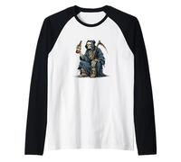 Disfraz de la Parca del alcoholismo para los Amantes de la Cerveza Camiseta Manga Raglan