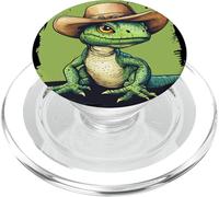 Disfraz de lagarto con espíritu vaquero de Ranch Life PopSockets PopGrip para MagSafe