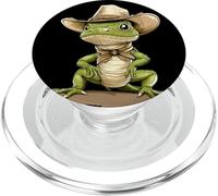 Disfraz de lagarto del salvaje oeste para amantes de reptiles y vaqueros PopSockets PopGrip para MagSafe