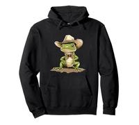 Disfraz de lagarto del salvaje oeste para amantes de reptiles y vaqueros Sudadera con Capucha