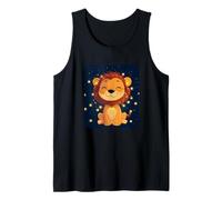 Disfraz de león de hadas sonriente con luces de cadena Camiseta sin Mangas