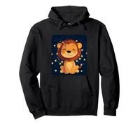 Disfraz de león de hadas sonriente con luces de cadena Sudadera con Capucha