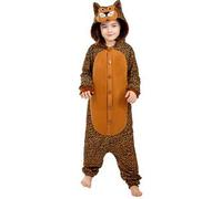 Disfraz de leopardo onesie para niños 10-12 años