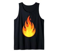 Disfraz de Llama de Fuego para Adultos, niños, Hombres y Mujeres Camiseta sin Mangas