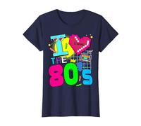 Disfraz de los años 80 de los años 80 - I Love The 80s Camiseta, Mujer, Azul Marino, L