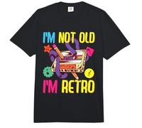 Disfraz de los años 90 para Mujeres y Hombres, Disfraz de los años 80, I'm Not Old I'm Retro Comfort Colors Adult Heavyweight T-Shirt