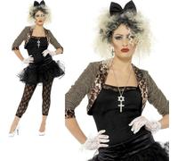 Disfraz De Madonna Años 80 Wild Child Pop Star Para Mujeres S-XL