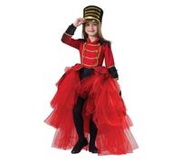 Disfraz de Majorette de la banda estadounidense - Disfraz de Cascanueces para ni?a - Uniforme de soldado de juguete para ni?as