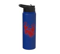 Disfraz de Mano de Sangre I Bleed Killer Zombie Halloween Party Stainless Steel Insulated Water Bottle
