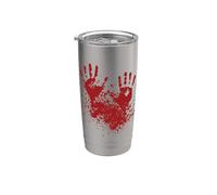 Disfraz de Mano de Sangre I Bleed Killer Zombie Halloween Party Vaso térmico de acero inoxidable de doble pared