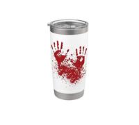 Disfraz de Mano de Sangre I Bleed Killer Zombie Halloween Party Vaso térmico de acero inoxidable de doble pared