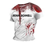Disfraz de manos sangrientas para hombre, camiseta sangrienta con texto en inglés "Problem Solved Bloody Shirt Blood Stained Scary Halloween Merchandise Tshirts Problem Solved I'm Fine I'm Fine It's
