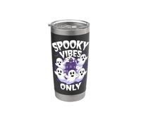 Disfraz de mansión embrujada fantasma espeluznante de Halloween Vaso térmico de acero inoxidable de doble pared