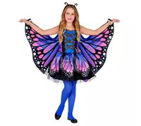 Disfraz de mariposa azul con alas - 116 cm
