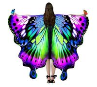 Disfraz De Mariposa | Capa Colorida De Alas De Mariposa Halloween,Accesorio para Disfraces de Fiesta de Disfraces y Representaciones Escénicas