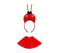 Disfraz de mariquita de abejas, disfraz de hormigas, disfraz de mariquita, abejas, hormigas, antena, tutú, falda, cosplay, Halloween, Halloween, c, Talla única