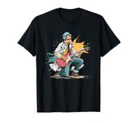 Disfraz de médico de Medicina Rock con Guitarra Genial Camiseta