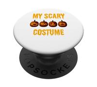 Disfraz de Miedo de Luces de Advertencia de Coche de Halloween PopSockets PopGrip Adhesivo