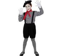 Disfraz de mimo para niña 7-9 años