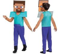 Disfraz De Minecraft Steve Talla 4-6 Pequeño