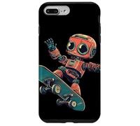 Disfraz de monopatín Genial con un niño Robot Carcasa para iPhone 7 Plus/8 Plus