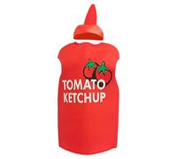 Disfraz de mostaza | Disfraz de comida para salsa de queso | Cosplay creativo ligero de botella de ketchup disfraz para festivales fiestas de grupo, actuaciones e ideas de regalo