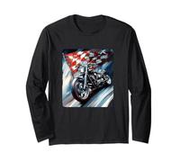 Disfraz de Motocicleta con línea de Meta Manga Larga