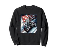 Disfraz de Motocicleta con línea de Meta Sudadera