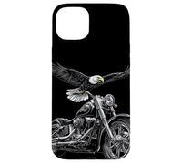Disfraz de Motocicleta Genial para Amantes de águila Carcasa para iPhone 15 Plus