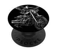 Disfraz de Motor de Motocicleta con águila para Hombre y Mujer PopSockets PopGrip Adhesivo