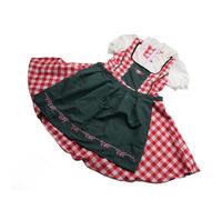 Disfraz de Moza, Vestido Tirolés para Fiesta de Oktoberfest, Traje de Uniforme de Sirvienta de Cosplay para Niña Linda con Delantal (Genericw8120apomr-10260638)