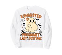 Disfraz de Mujer Embarazada agotada Linda mamá Fantasma para ser Sudadera