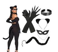 Disfraz De Mujer - Traje De Cosplay De 65 Cm/25,59 Pulgadas De Largo Halloween | Usos Versátiles, Cómodo Conjunto De Disfraz De De Seguridad Para Mujer, Taje De Mascarada, Traje De Cosplay