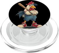 Disfraz de murciélago Deportivo de béisbol con Divertido Gallo de Pollo PopSockets PopGrip para MagSafe