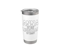 Disfraz de músico de Anna Gen Z Canción de música milenaria Anna Meme Vaso térmico de acero inoxidable de doble pared