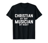Disfraz de músico de Cristo de Halloween Gen Z Millennial Christian Camiseta