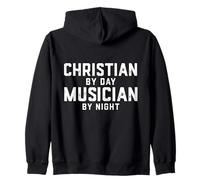 Disfraz de músico de Cristo de Halloween Gen Z Millennial Christian Sudadera con Capucha