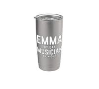 Disfraz de músico de Halloween de Emma Gen Z Millennial Music Emma Vaso térmico de acero inoxidable de doble pared