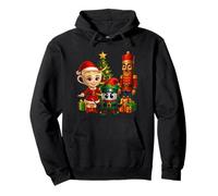 Disfraz de Navidad 2025 Brainrot Santa Elf Cascanueces Niños Sudadera con Capucha