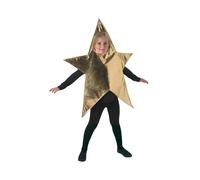 Disfraz De Navidad Con Estrella Dorada Para Niños Y Niñas