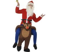 Disfraz De Navidad De Rudolf El Reno Con Nariz Parpadeante