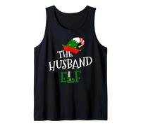 Disfraz de Navidad de The Husband Elf Family Matching Group Gift Camiseta sin Mangas