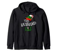 Disfraz de Navidad de The Husband Elf Family Matching Group Gift Sudadera con Capucha