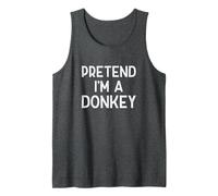 Disfraz de Navidad de último Minuto de simulación Soy un Burro Camiseta sin Mangas