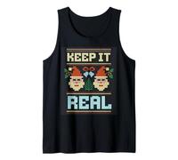 Disfraz de Navidad Divertido de Santa Claus Keep it Real Camiseta sin Mangas