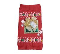 Disfraz de Navidad para gatos y perros con lazo, suéter de moda para perro, overol de celebración de Navidad, ropa de festival de mascotas