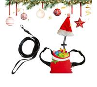 Disfraz De Navidad Para Mascotas - Cosplay Ajustable Para Mascotas,Disfraz De Papá Noel Para Dragón Barbudo Para Navidad,Para Camaleones Lagartos Leopardo