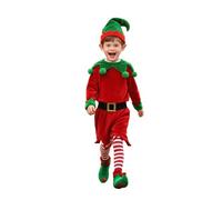 Disfraz de Navidad para niños, fiesta de vacaciones, concurso, formal, traje de cosplay, traje de cosplay suave, transpirable, para eventos temáticos, para niños de 3 a 14 años