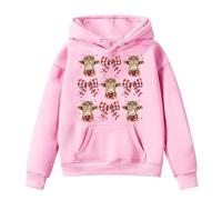 Disfraz de Navidad, ropa de niña, 12 años, manga larga, nudo lindo occidental, estética, capucha, forro polar cómodo, cálido, otoño, invierno, suéter para niños, tendencia única